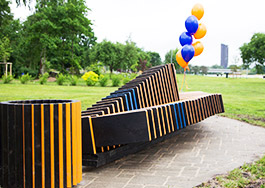 On June 13 the BlueOrange Charity foundation presented its gift to the city of Riga, its residents and guests – a new exploratory leisure area on Lucavsala. 